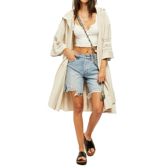 Free People Sweaters - New FREE PEOPLE Haley Cardigan Duster Ivory Large